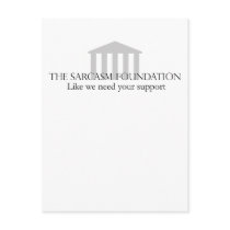 Sarcasm Foundation Postcards