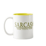 SARCASM - YEAH THAT'LL WORK mugs