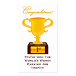 Sarcastic Parking Trophy Business Card