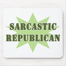 Sarcastic Republican mousepads
