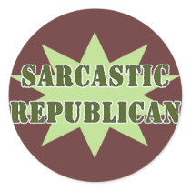 Sarcastic Republican stickers by SarcasticRepublican Sarcastic Republican stickers