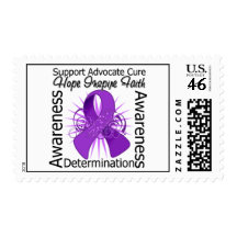 Sarcoidosis Cancer Inspirations Spiral Ribbon Postage Stamp