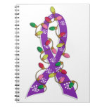 Sarcoidosis Christmas Lights Ribbon Spiral Note Book