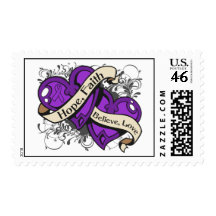 Sarcoidosis Hope Faith Dual Hearts Stamp