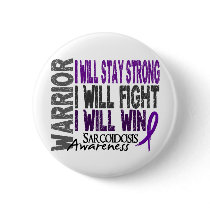 Sarcoidosis Warrior Pinback Button