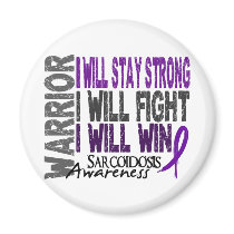 Sarcoidosis Warrior Refrigerator Magnets