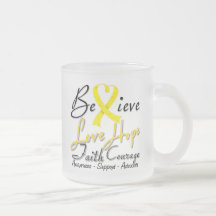 Sarcoma Believe Heart Collage Mug