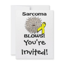 Sarcoma Blows Awareness Design Invite