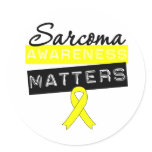 Sarcoma Cancer Awareness Matters Round Sticker