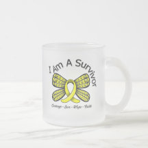 Sarcoma Cancer Butterfly I Am A Survivor Mug