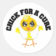 Sarcoma Cancer Chick For A Cure Sticker