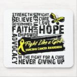 Sarcoma Cancer Collage - Fight Like a Girl mousepads