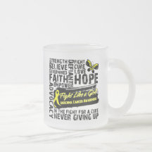 Sarcoma Cancer Collage - Fight Like a Girl Coffee Mug