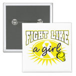 Sarcoma Cancer Fight Like A Girl Sporty Callout buttons
