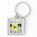 Sarcoma Cancer Fight We Can Do It keychains