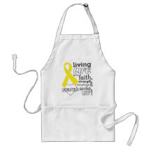 Sarcoma Cancer Living Life With Faith Apron