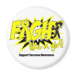 Sarcoma Cancer POW Style Fight Like A Girl magnets
