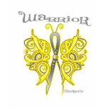 Sarcoma Cancer Warrior Celtic Butterfly Tee Shirt