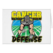 Sarcoma Cancer Will Never Break My Defense Greeting Card