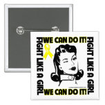 Sarcoma - Fight Like A Girl - We Can Do It buttons