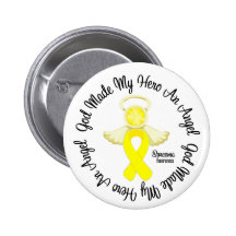 Sarcoma God Made My Hero An Angel Button