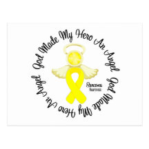 Sarcoma God Made My Hero An Angel Post Card