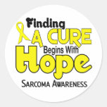 Sarcoma HOPE 5 Round Sticker