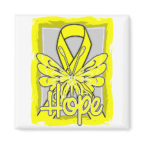 Sarcoma Hope Butterfly Portrait Magnet