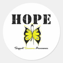 Sarcoma Hope Butterfly Stickers