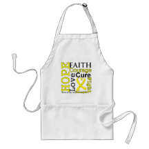 Sarcoma Hope Faith Motto Apron