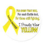 Sarcoma I Proudly Wear Yellow 1 Stickers