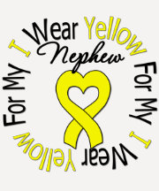 Sarcoma I Wear Yellow Ribbon For My Nephew T-shirts