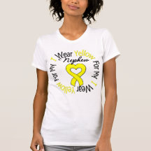 Sarcoma I Wear Yellow Ribbon For My Nephew Tshirts