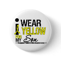 Sarcoma I Wear Yellow Ribbon For My Son Button