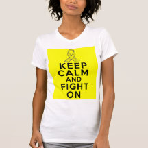 Sarcoma Keep Calm and Fight On T Shirt