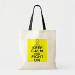 Sarcoma Keep Calm and Fight On Tote Bag