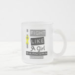 Sarcoma Label Logo I Fight Like A Girl mugs