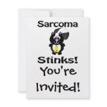 Sarcoma Stinks Skunk Awareness Design Invitation