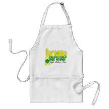 Sarcoma Survivor Flower Ribbon Apron