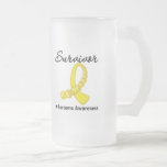 Sarcoma Survivor Gemstone Ribbon mugs