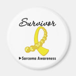 Sarcoma Survivor Gemstone Ribbon magnets