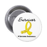 Sarcoma Survivor Gemstone Ribbon buttons