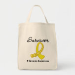 Sarcoma Survivor Gemstone Ribbon bags
