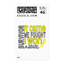 Sarcoma Survivor It Came We Fought I Won Postage Stamps