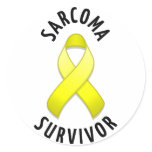 Sarcoma Survivor Round Sticker