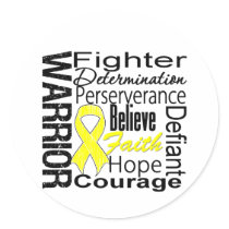 Sarcoma Warrior Collage Sticker