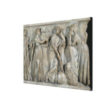 Sarcophagus of the Muses Stretched Canvas Print