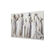 Sarcophagus of the Muses Stretched Canvas Print
