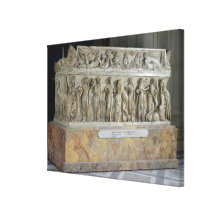 Sarcophagus with frieze of the Nine Muses Gallery Wrapped Canvas