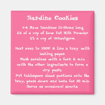 Sardine Cookies Recipe Magnet color